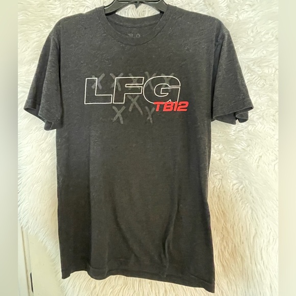 Brady Brand “LFG TB12” Wordmark Men’s Short Sleeve Black Crew Neck T-Shirt. Med. - Picture 1 of 8